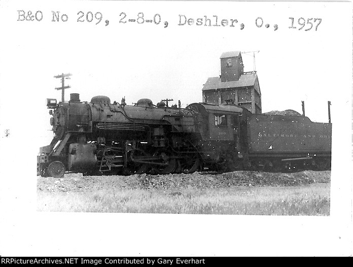 Baltimore & Ohio 2-8-0 #209